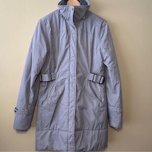 Lululemon Primaloft Parka Jacket, Grey Purple Colour, Thigh Length, Apres Ski,